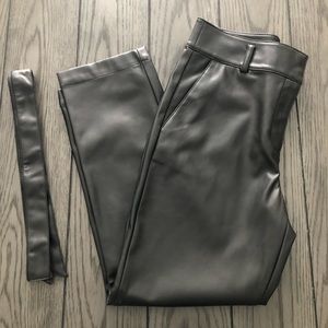 Loft faux leather pants
